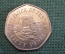 Монета 50 пенсов 2005 года. Fifty Pence. Руины. Джерси, Bailiwick of Jersey. Елизавета II.