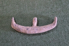 Монета-каноэ лодка старинная. Юго-Восточная Азия. Плембанг. Суматра. 14-16 век.