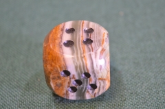 Кубик игральный кость. Натуральный камень. Агат. 