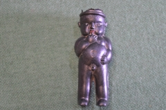 Фигурка игрушка "Писающий мальчик". Пластмасса. Юмор. Винтаж.