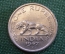 Монета 1 рупия 1947 года. One rupee. Британская Индия, India. Георг VI.