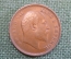 Монета 1/4 анны 1907 года. One quarter anna. Британская Индия, India. Эдуард VII.