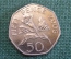 Монета 50 пенсов 2006 года. Fifty pence. Цветок. Гернси, Guernsey. Елизавета II.