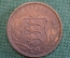 Монета 8 дублей 1893 года. Eight doubles. Герб. Гернси, Guernsey. 