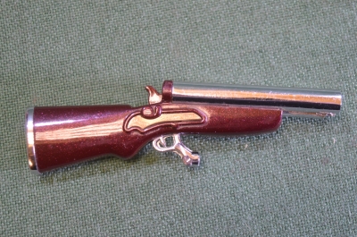 Зажигалка газовая "Ружье двустволка". Винтаж.