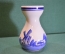 Ваза вазочка фарфоровая "Корабль мельница". Фарфор. Роспись. Delft. Голландия.