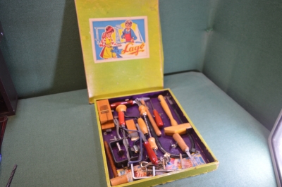 Набор инструментов детский большой. Lago. ГДР. Германия.