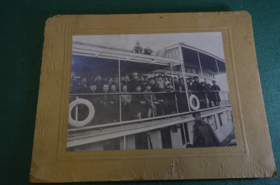 Фотография общая. Открытие навигации. Самара. Корабль. СССР. 1921 год.
