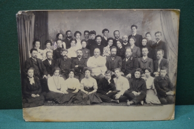 Фотография старинная. Выпуск Акушерская школа. Статский советник. Медицина. Царская Россия. 1908 г