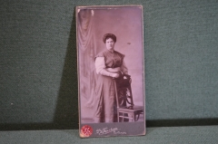 Фотография старинная. Дородная дама. Мода. Фото Калякина. Чистополь. Казань. Царская Россия. 1910 