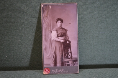 Фотография старинная. Дородная дама. Мода. Фото Калякина. Чистополь. Казань. Царская Россия. 1910 