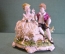 Статуэтка, фигурка фарфоровая «Парочка и барашек». Кружевной фарфор Unterweissbach. Дефекты.