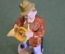 Статуэтка, фигурка фарфоровая "Уличный музыкант с трубой. Трубач". Фарфор. Германия.