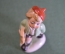 Статуэтка, фигурка фарфоровая "Мальчик в красной шапочке". Фарфор, бисквит. Германия.