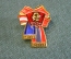 Знак значок "100 лет ВЛКСМ Комсомол 1918-2018". Цанга.