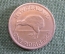 Монета 1 флорин 1964 года. One Florin. Птица Киви. Елизавета II. New Zealand. Новая Зеландия.