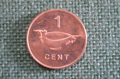 Монета 1 цент 2005 года. One Cent. Елизавета II. Solomon Islands. Соломоновы Острова.