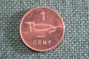 Монета 1 цент 2005 года. One Cent. Елизавета II. Solomon Islands. Соломоновы Острова.