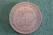 Монета 100 милс 1955 года. One Hundred Mils. Queen Elizabeth the Second. Cyprus. Кипр. Монета 100 милс 1955 года. One Hundred Mils. Queen Elizabeth the Second. Cyprus. Кипр.