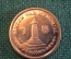 Монета 1 пенс, пенни 2006 год. Santon War Memorial. One penny. Елизавета II. Isle of Man. Остров Мэн