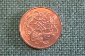 Монета 1/2 пенни 1981 год. Isle of Man. Half penny. Елизавета II. Остров Мэн.