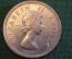 Монета 5 шиллингов 1957 год. South Africa. Suid-Afrika. Five shillings. Серебро. Елизавета II. ЮАР.