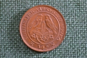Монета 1/4 пенни 1950 год. Фартинг. South Africa. Suid-Afrika. Quarter penny. Георг VI. ЮАР.