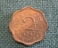 Монета 2 цента 1957 год. Ceylon. Two Cents. Елизавета II. Цейлон.