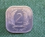 Монета 2 цента 1993 год. East Caribbean States. Two Cents. Восточные Карибы. Елизавета II.