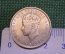 Монета 20 центов 1943 год. Commissioners of Currency Malaya. Twenry Cents. Серебро. Георг VI. Малайя