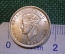 Монета 10 центов 1943 год. Ten cents. Commissioners of Currency Malaya. Серебро. Георг VI. Малайя.