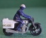 Модель мотоцикл с фигуркой "Полиция Honda 750 Police". Matchbox. Макао. 1980 год.