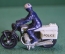 Модель мотоцикл с фигуркой "Полиция Honda 750 Police". Matchbox. Макао. 1980 год.