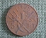 Монета 1 цент, 5 бит 1913 года. One cent, five bit. Кадуцей, трезубец. Датская Западная Индия.