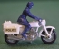 Модель мотоцикл с фигуркой "Полиция Honda 750 Police". Matchbox. Великобритания. 1977 год.