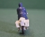 Модель мотоцикл с фигуркой "Полиция Honda 750 Police". Matchbox. Великобритания. 1977 год.