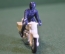 Модель мотоцикл с фигуркой "Полиция Honda 750 Police". Matchbox. Великобритания. 1977 год.