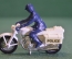 Модель мотоцикл с фигуркой "Полиция Honda 750 Police". Matchbox. Великобритания. 1977 год.