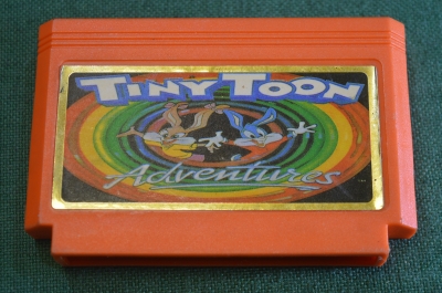 Картридж игра "Tiny Toon Adventures". Dendy. Денди. Игровая приставка. Винтаж.