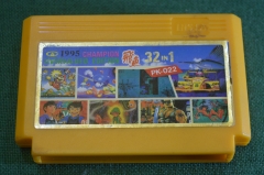 Картридж игра "Сборник Champion 32 в 1". Dendy. Денди. Игровая приставка. Винтаж.
