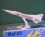 Модель коллекционная "Самолет Миг-23". Колкий пластик. Коробка, инструкция. Авиация. СССР.