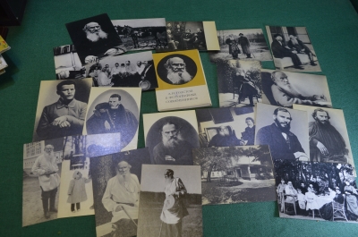 Открытки "Л.Н. Толстой в фотографиях современников". Почтовые карточки, набор. СССР, 1970 год. #O8