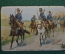 Карточка, вкладыш "Армия, Французская кавалерия (Chasseurs à cheval)" Реклама какао Lobeck & Co #O2