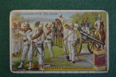 Карточка, вкладыш "Колониальные войска Италии, Colonialtrupper". Реклама фирмы Knorr, Кнорр. #O2