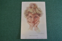 Открытка старинная "Из жизни From life". Девушки. Reinthal Newman. США. Америка. До 1917 года. #S4
