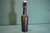 Бутылка пивная старинная. Фарфоровая пробка. Пиво Patzenhofer. Винтаж.