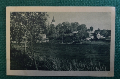 Открытка старинная "Талсы. Вид с реки". Латвия. N 42 #O8