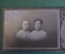 Фотография старинная "Две девушки". Cabinet Portrait. 1919 год.