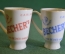 Рюмка ликерная фарфоровая "Carlsbad Becher's". Набор 2 штуки. Фарфор. Чехословакия периода СССР.