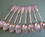 Ложка чайная "Медный Всадник". Набор 8 шт. в коробке. Мстера. СССР.